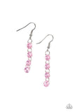 Paparazzi "Trickle-Down Effect" Pink Earrings Paparazzi Jewelry