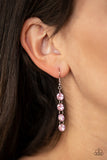 Paparazzi "Trickle-Down Effect" Pink Earrings Paparazzi Jewelry