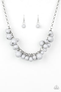 Paparazzi VINTAGE VAULT "Walk This BROADWAY" Silver Necklace & Earring Set Paparazzi Jewelry