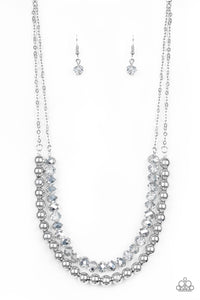 Paparazzi VINTAGE VAULT "Color Of The Day" Silver Necklace & Earring Set Paparazzi Jewelry