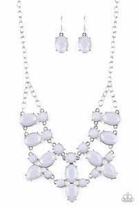 Paparazzi "Goddess Glow" Silver Necklace & Earring Set Paparazzi Jewelry