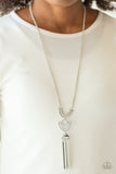 Paparazzi VINTAGE VAULT "Confidently Cleopatra" Silver Necklace & Earring Set Paparazzi Jewelry