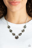 Paparazzi "Socialite Social" Silver Necklace & Earring Set Paparazzi Jewelry