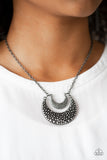 Paparazzi "Get Well MOON" Silver Necklace & Earring Set Paparazzi Jewelry