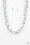 Paparazzi "Woman Of The Century" Silver Necklace & Earring Set Paparazzi Jewelry