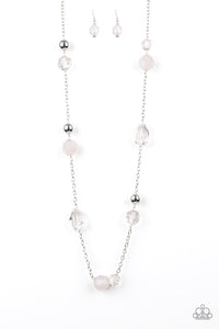Paparazzi VINTAGE VAULT "Royal Roller" Silver Necklace & Earring Set Paparazzi Jewelry