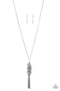 Paparazzi VINTAGE VAULT "Twilight Twinkle" Silver Necklace & Earring Set Paparazzi Jewelry