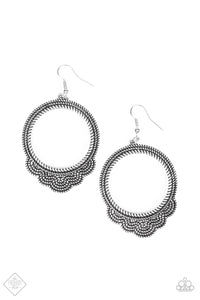 Paparazzi "Rover Radiance" FASHION FIX  Silver Earrings Paparazzi Jewelry