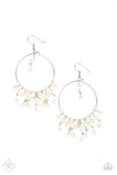 Paparazzi "Now on Broadway" FASHION FIX White Earrings Paparazzi Jewelry