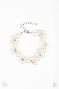 Paparazzi "Broadway Ballroom" FASHION FIX White Bracelet Paparazzi Jewelry