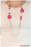 Paparazzi "Smooth Sailing" Pink Necklace & Earring Set Paparazzi Jewelry
