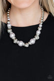 Paparazzi "Hollywood HAUTE Spot" Silver Necklace & Earrings Set Paparazzi Jewelry