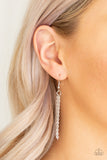 Paparazzi VINTAGE VAULT "Ultra Sharp" Silver Necklace & Earring Set Paparazzi Jewelry