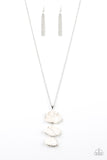 Paparazzi "On the Roam Again" White Necklace & Earring Set Paparazzi Jewelry