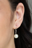 Paparazzi "Woman Of The Century" White Necklace & Earring Set Paparazzi Jewelry