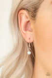 Paparazzi VINTAGE VAULT "One Heart" White Necklace & Earring Set Paparazzi Jewelry