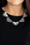 Paparazzi "East Coast Essence" White Necklace & Earring Set Paparazzi Jewelry