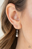 Paparazzi VINTAGE VAULT "Make The World Sparkle" White Necklace & Earring Set Paparazzi Jewelry