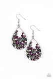 Paparazzi "Cash or Crystal?" Purple Earrings Paparazzi Jewelry