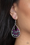 Paparazzi "Cash or Crystal?" Purple Earrings Paparazzi Jewelry