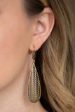 Paparazzi VINTAGE VAULT "Terra Tears" Brass Earrings Paparazzi Jewelry