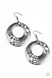 Paparazzi VINTAGE VAULT "Shattered Shimmer" Black Earrings Paparazzi Jewelry