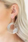 Paparazzi "Shattered Shimmer" Silver Earrings Paparazzi Jewelry