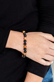 Paparazzi "Top Ten Zen" Orange Urban Bracelet Unisex Paparazzi Jewelry