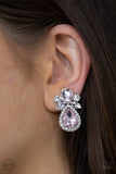 Paparazzi "Celebrity Crowd" Pink Clip On Earrings Paparazzi Jewelry