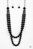 Paparazzi "Endless Elegance" Black Necklace & Earring Set Paparazzi Jewelry