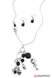 Paparazzi "Make A Wish!" Black Necklace & Earring Set Paparazzi Jewelry