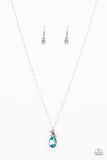 Paparazzi "Diamonds For Days" Blue Necklace & Earring Set Paparazzi Jewelry