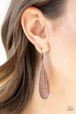 Paparazzi "Terra Tears" Copper Earrings Paparazzi Jewelry