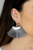 Paparazzi VINTAGE VAULT "Fox Trap" Silver Earrings Paparazzi Jewelry