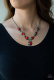 Paparazzi "Desert Dreamin" Red Necklace & Earring Set Paparazzi Jewelry
