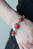 Paparazzi "Serenely Southern" Red Bracelet Paparazzi Jewelry