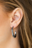 Paparazzi "Welcome To Glam Town" Black Earrings Paparazzi Jewelry