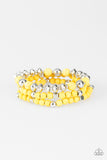 Paparazzi "Mountain Artist" Yellow Bracelet Paparazzi Jewelry