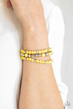 Paparazzi "Mountain Artist" Yellow Bracelet Paparazzi Jewelry