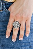 Paparazzi VINTAGE VAULT "Your Royal Rogue-ness" FASHION FIX Silver Ring Paparazzi Jewelry