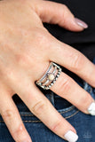 Paparazzi VINTAGE VAULT "Pop Rival" Brown Ring Paparazzi Jewelry