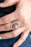 Paparazzi VINTAGE VAULT "Poppy Pep" Orange Ring Paparazzi Jewelry