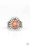 Paparazzi VINTAGE VAULT "Poppy Pep" Orange Ring Paparazzi Jewelry