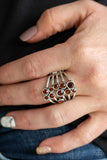 Paparazzi VINTAGE VAULT "Meet In The Middle" Brown Ring Paparazzi Jewelry