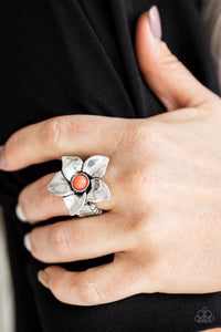 Paparazzi "Ask For Flowers" Orange Ring Paparazzi Jewelry