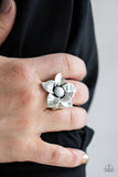 Paparazzi "Ask For Flowers" White Ring Paparazzi Jewelry