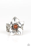 Paparazzi VINTAGE VAULT "Ask For Flowers" Brown Ring Paparazzi Jewelry