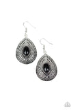 Paparazzi "Tropical Topography" Black Earrings Paparazzi Jewelry