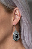 Paparazzi "Tropical Topography" Black Earrings Paparazzi Jewelry