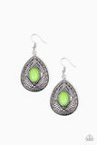 Paparazzi VINTAGE VAULT "Tropical Topography" Green Earrings Paparazzi Jewelry